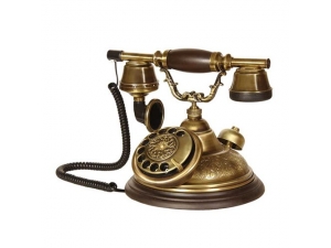Anna Bell Oval Eskitme El Dekorlu Telefon